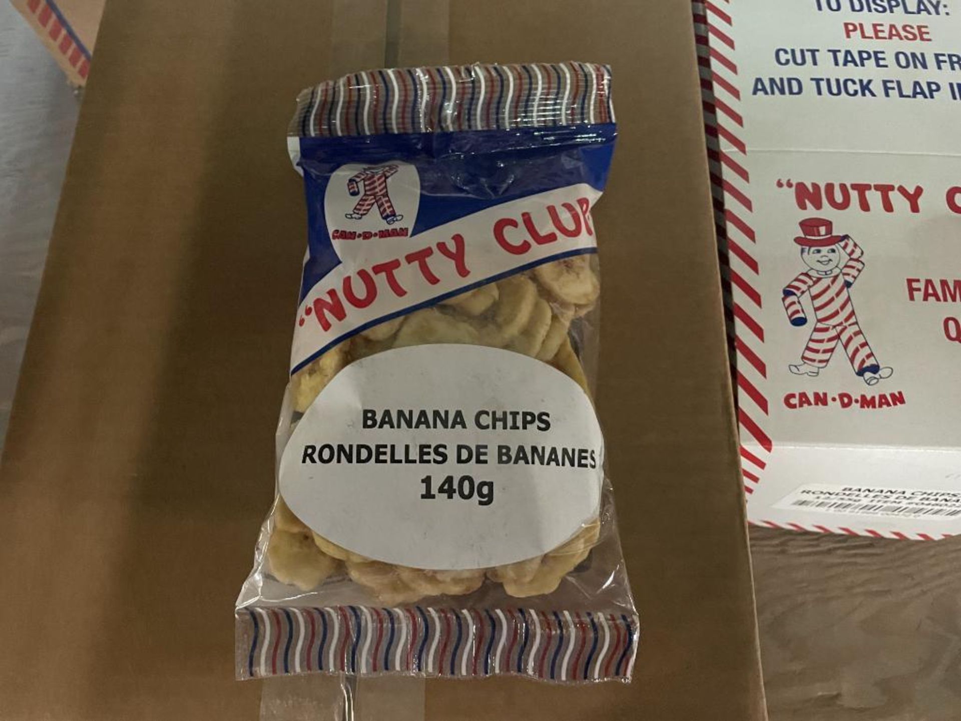 (9) BOXES OF NUTTY CLUB BANANA CHIPS, (7) 12/140G PER BOX & (2) 12/55G PER BOX - Image 2 of 4