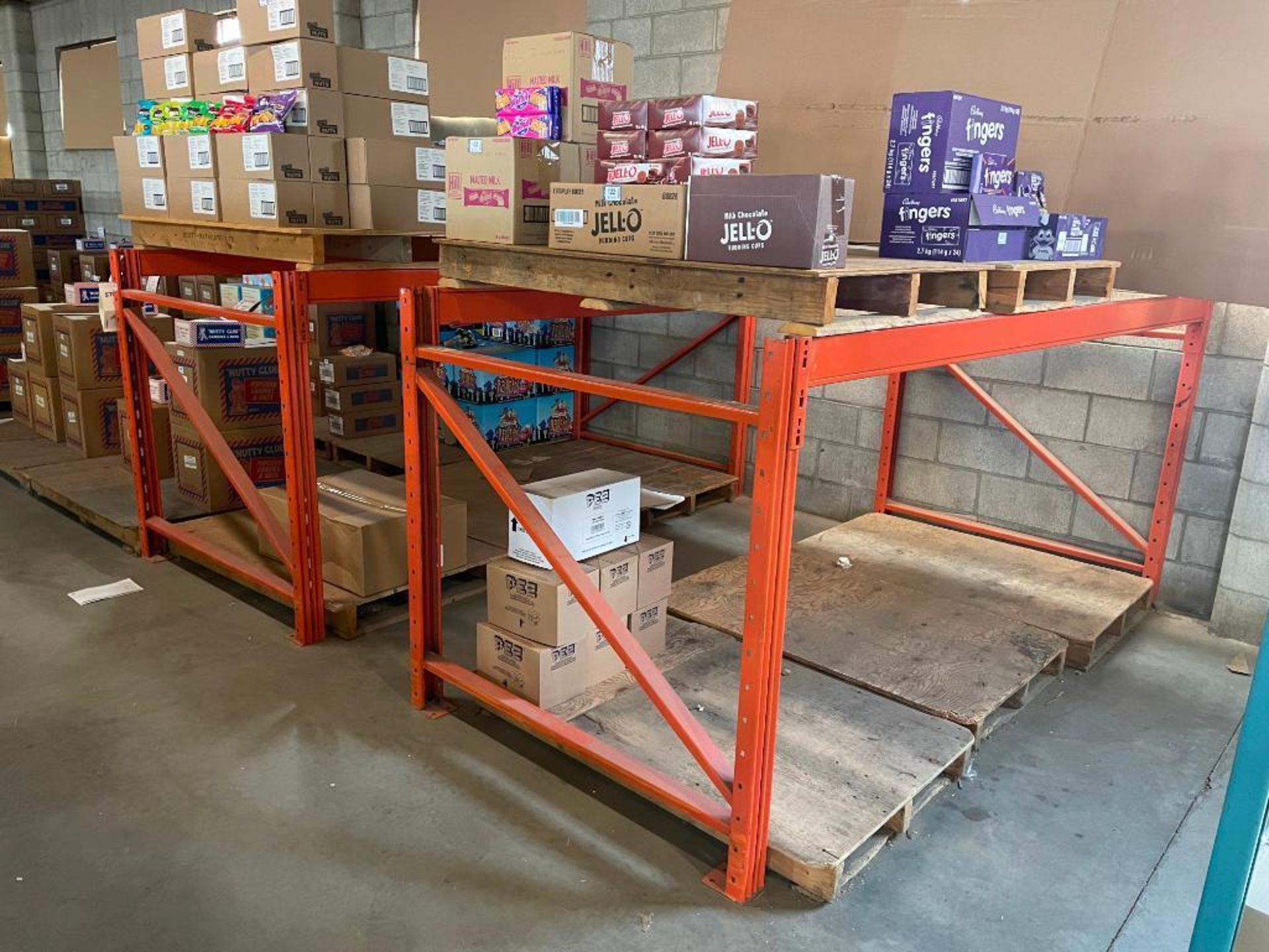(4) SECTIONS OF ORANGE PALLET RACKING - Image 4 of 6