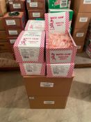 (24) BOXES OF NUTTY CLUB MINI R/W PEPPERMINT CANES, 1KG PER BOX