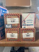 (4) BOXES OF NUTTY CLUB TRIMETTE SAMPLER, 60 SAMPLER BOXES PER BOX