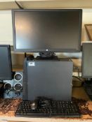 LENOVO THINKCENTRE DESKTOP COMPUTER WITH MONITOR, MOUSE & KEYBOARD