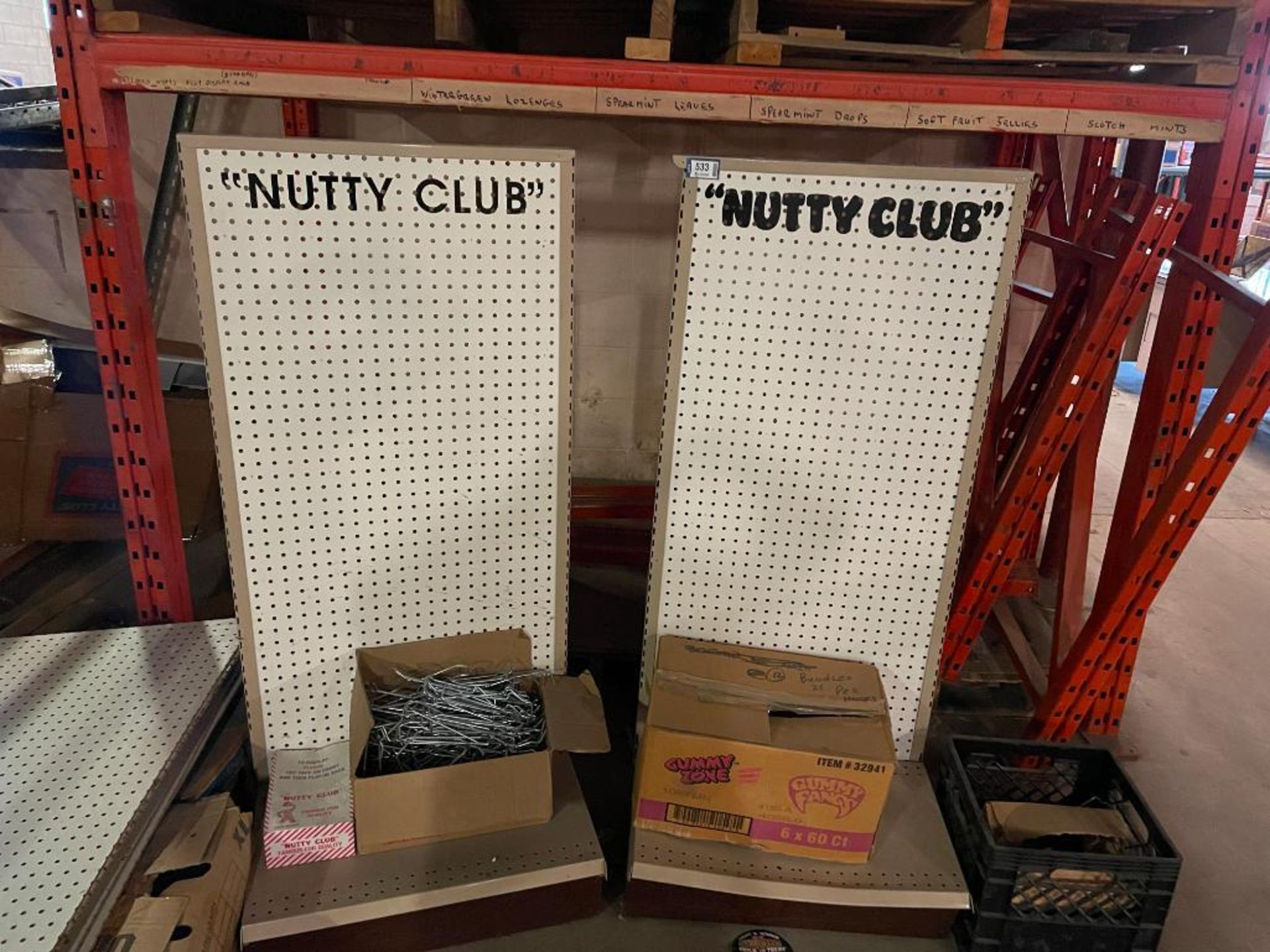 LOT OF PEGBOARD FLOOR DISPLAY STANDS - Image 3 of 6