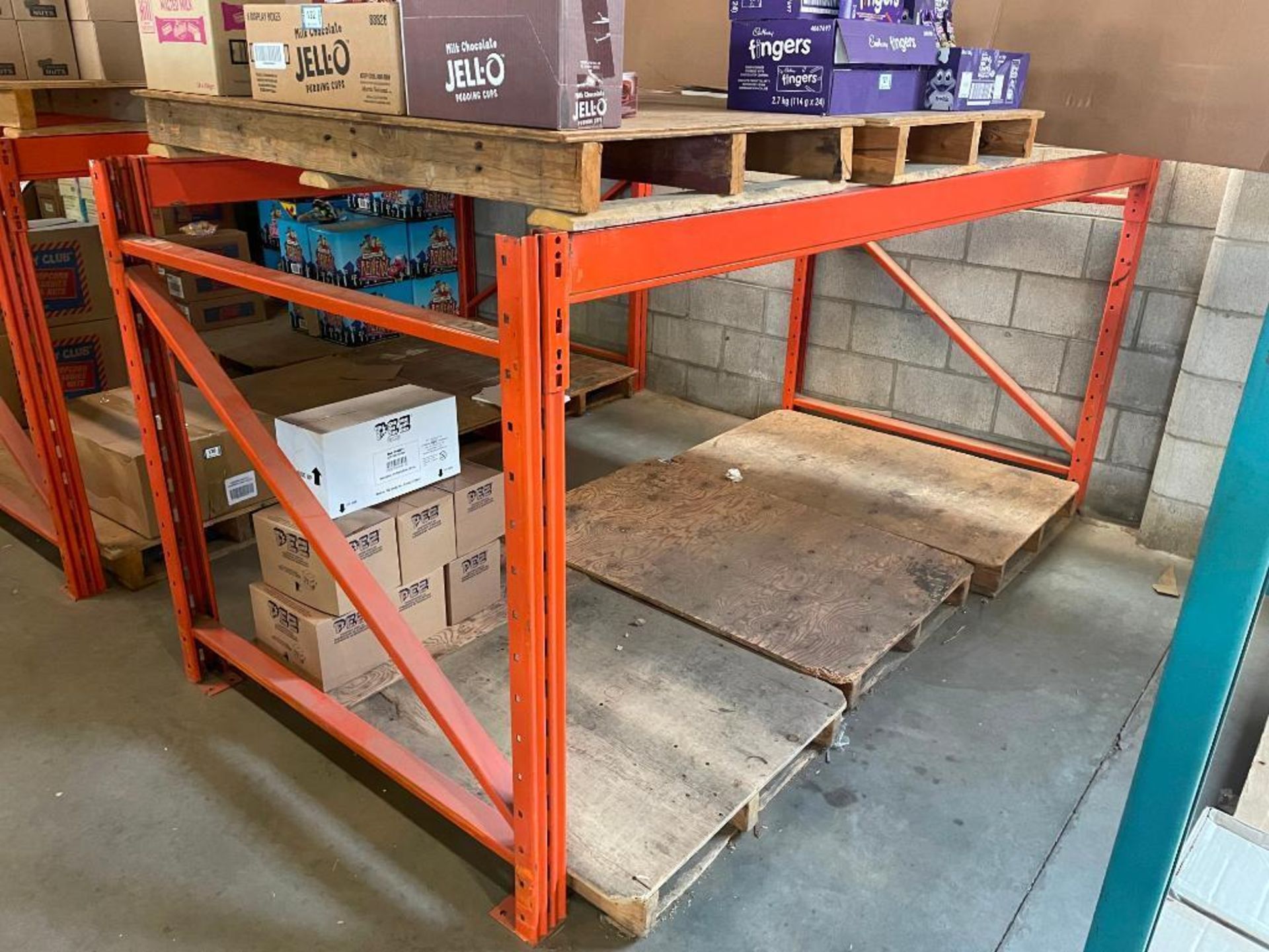 (4) SECTIONS OF ORANGE PALLET RACKING - Image 5 of 6