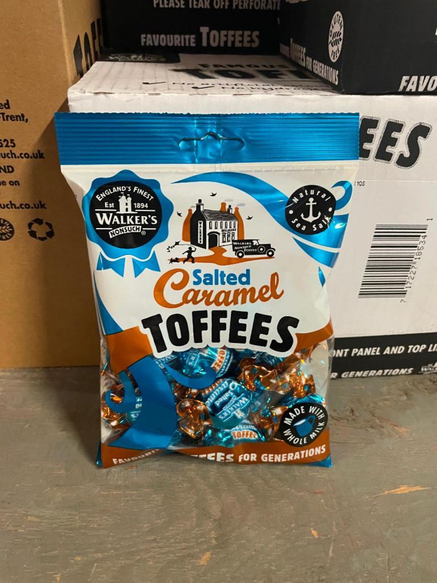 (15) BOXES OF WALKER'S SALTED CARAMEL TOFFEE, 12/150G BAGS PER BOX - Image 2 of 2