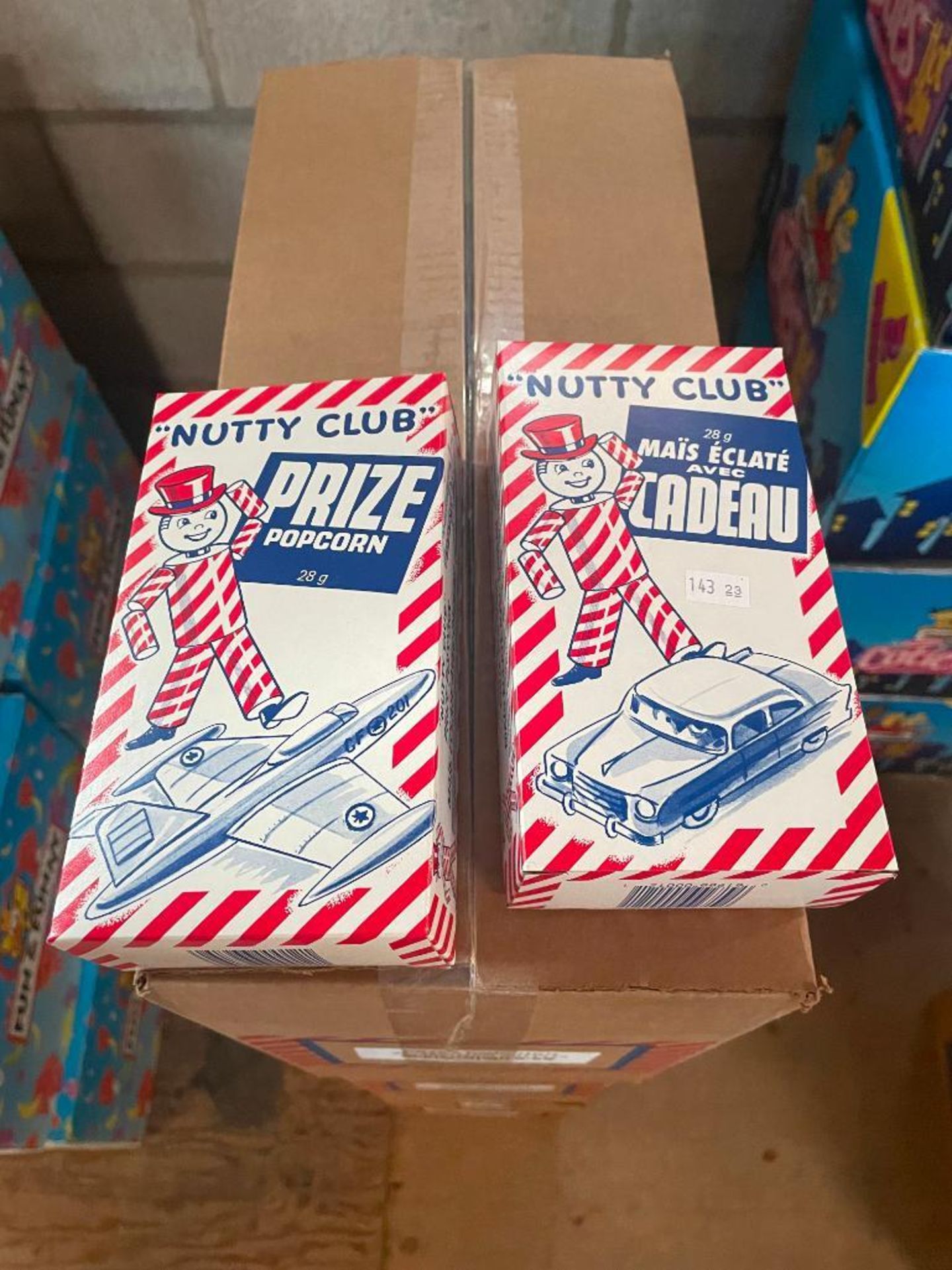 (3) BOXES OF NUTTY CLUB PRIZE POPCORN, 36/28G PER BOX - Image 2 of 3