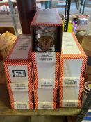 (7) BOXES OF NUTTY CLUB CHOPPED WALNUTS, 12/100G BAGS PER BOX