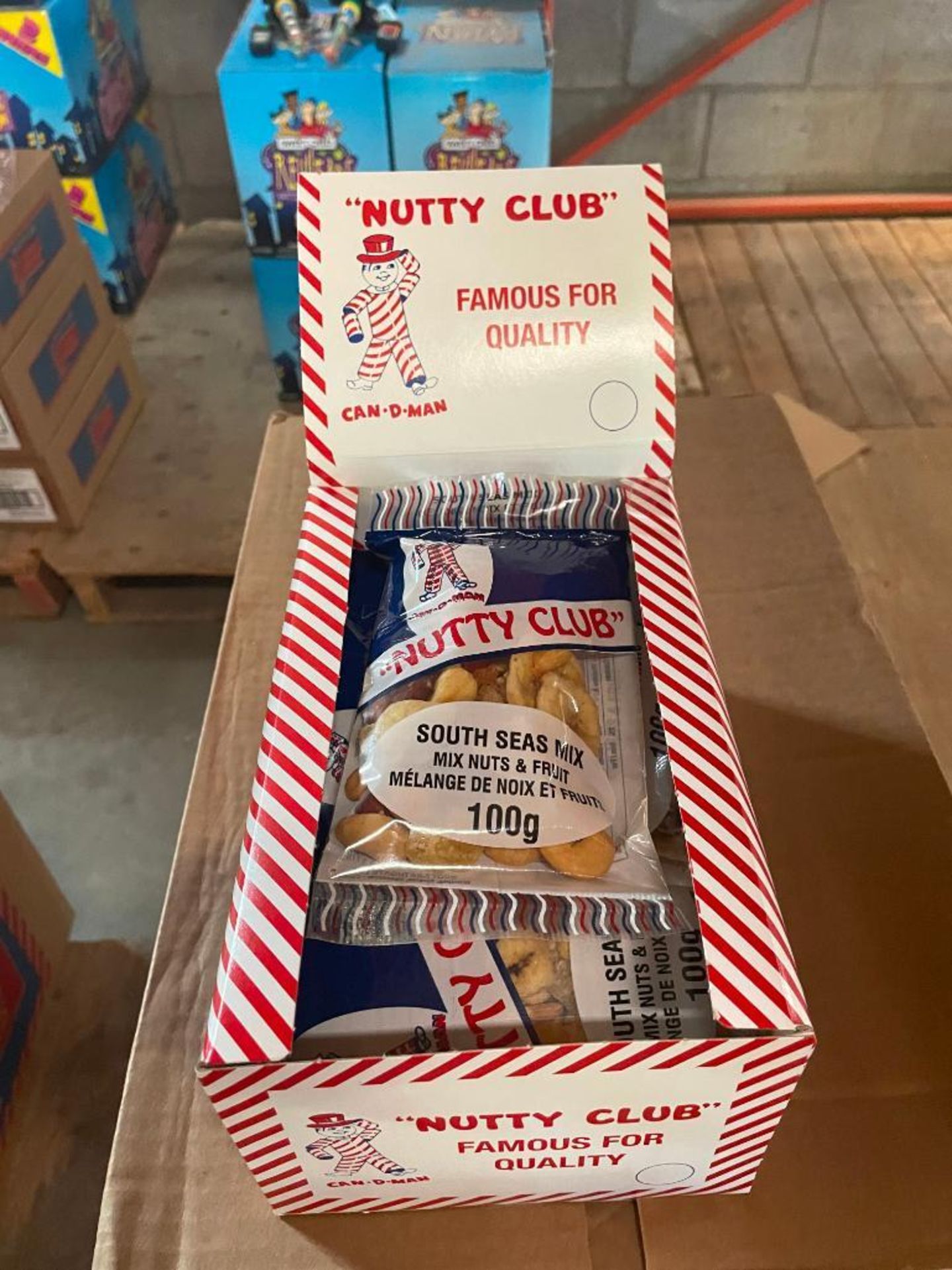 (2) CASES OF NUTTY CLUB SOUTH SEAS MIX, 12/12/100G PER CASE - Image 2 of 3