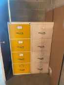 (2) 4-DRAWER VERTICAL FILE CABINETS