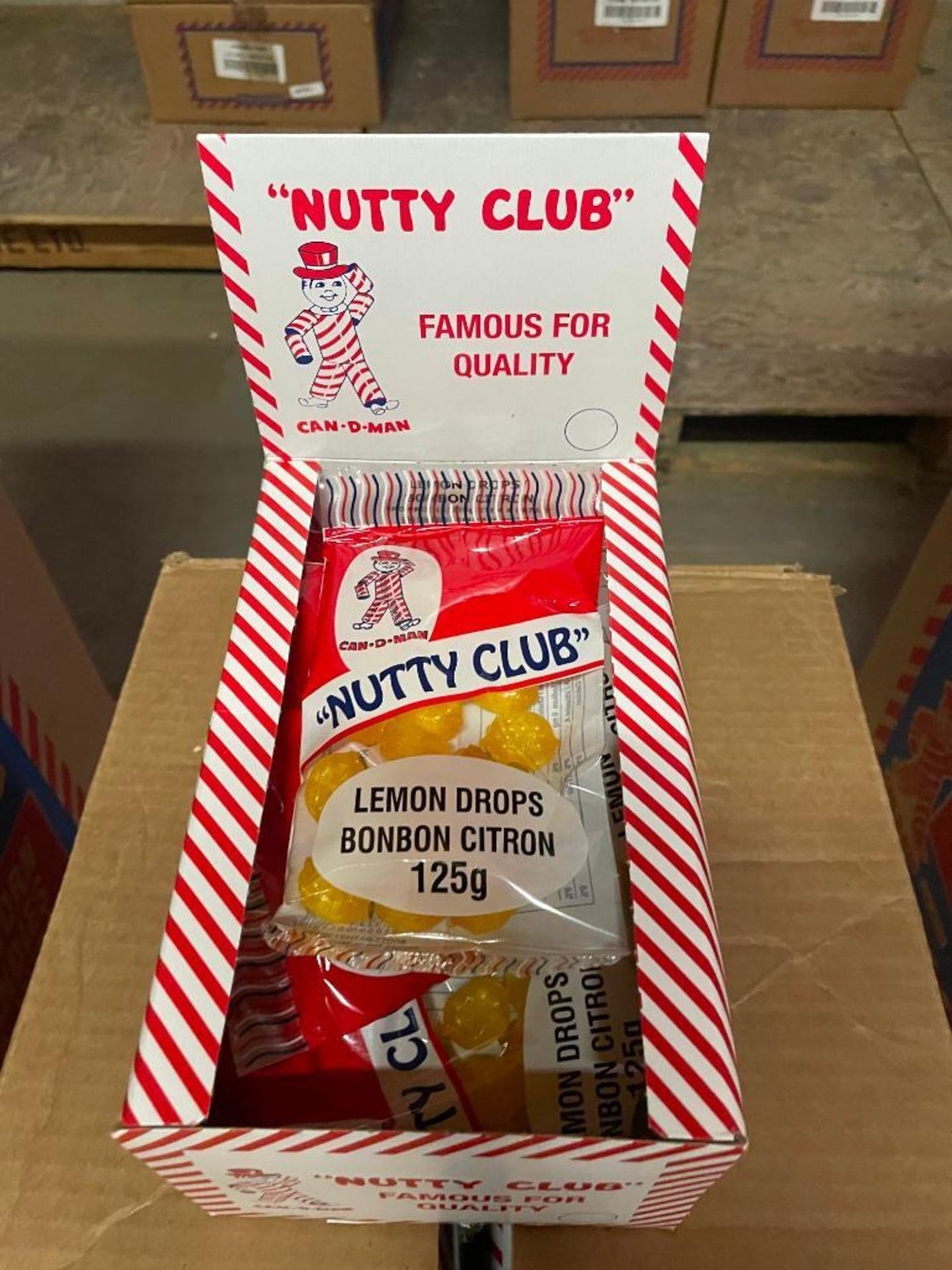 (1) CASE OF NUTTY CLUB BONBON CITRON DROPS, 12/12/125G PER CASE - Image 2 of 3