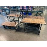 (4) ASSORTED WAREHOUSE CARTS