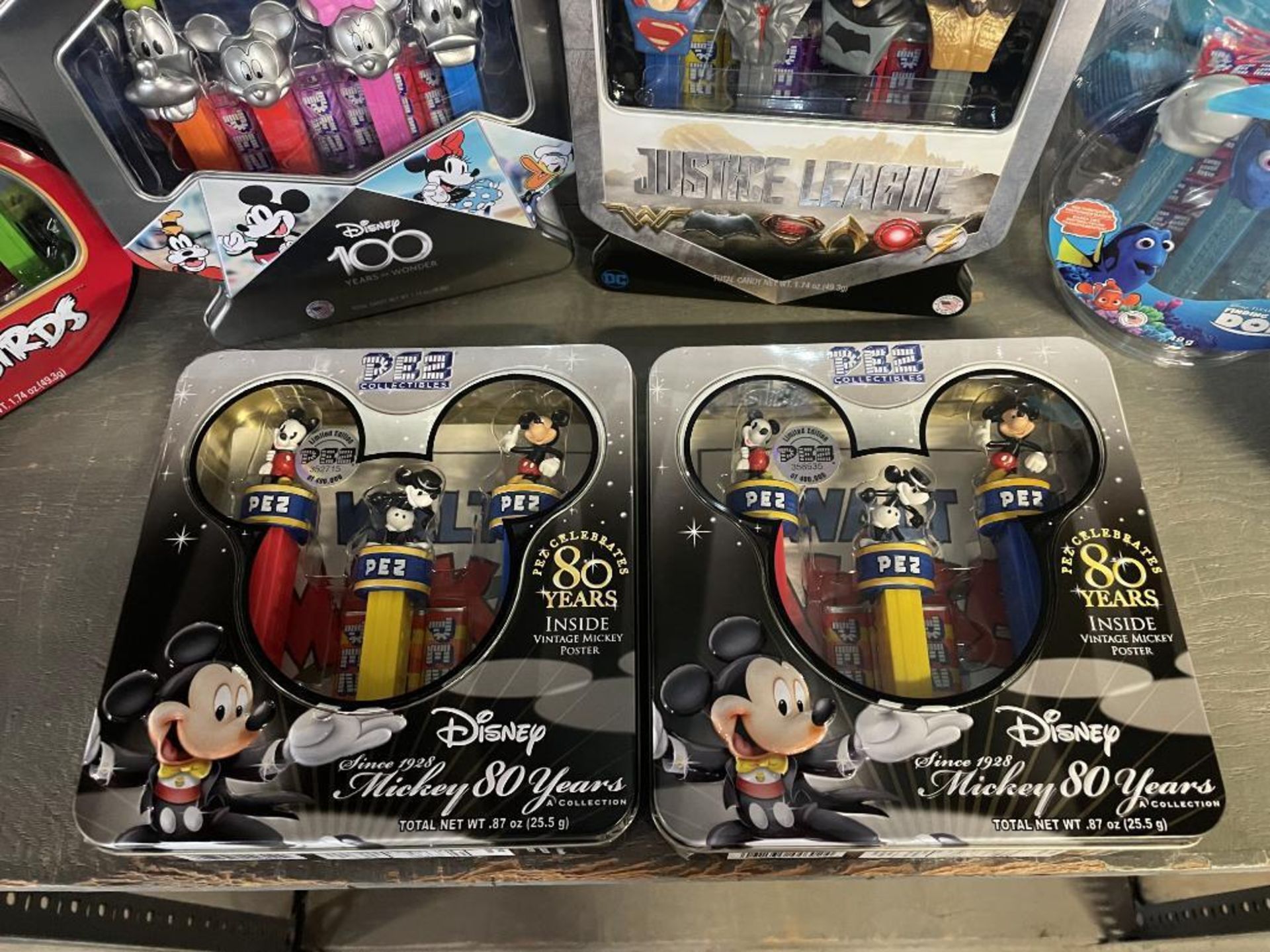 (7) PEZ GIFT TIN INCLUDING: DISNEY 80 YEARS OF MICKEY, DISNEY 100 YEARS OF WONDER, STAR WARS, JUSTIC - Image 4 of 4