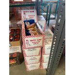 (14) BOXES OF NUTTY CLUB BBQ PEANUTS, 12/100G BAGS PER BOX