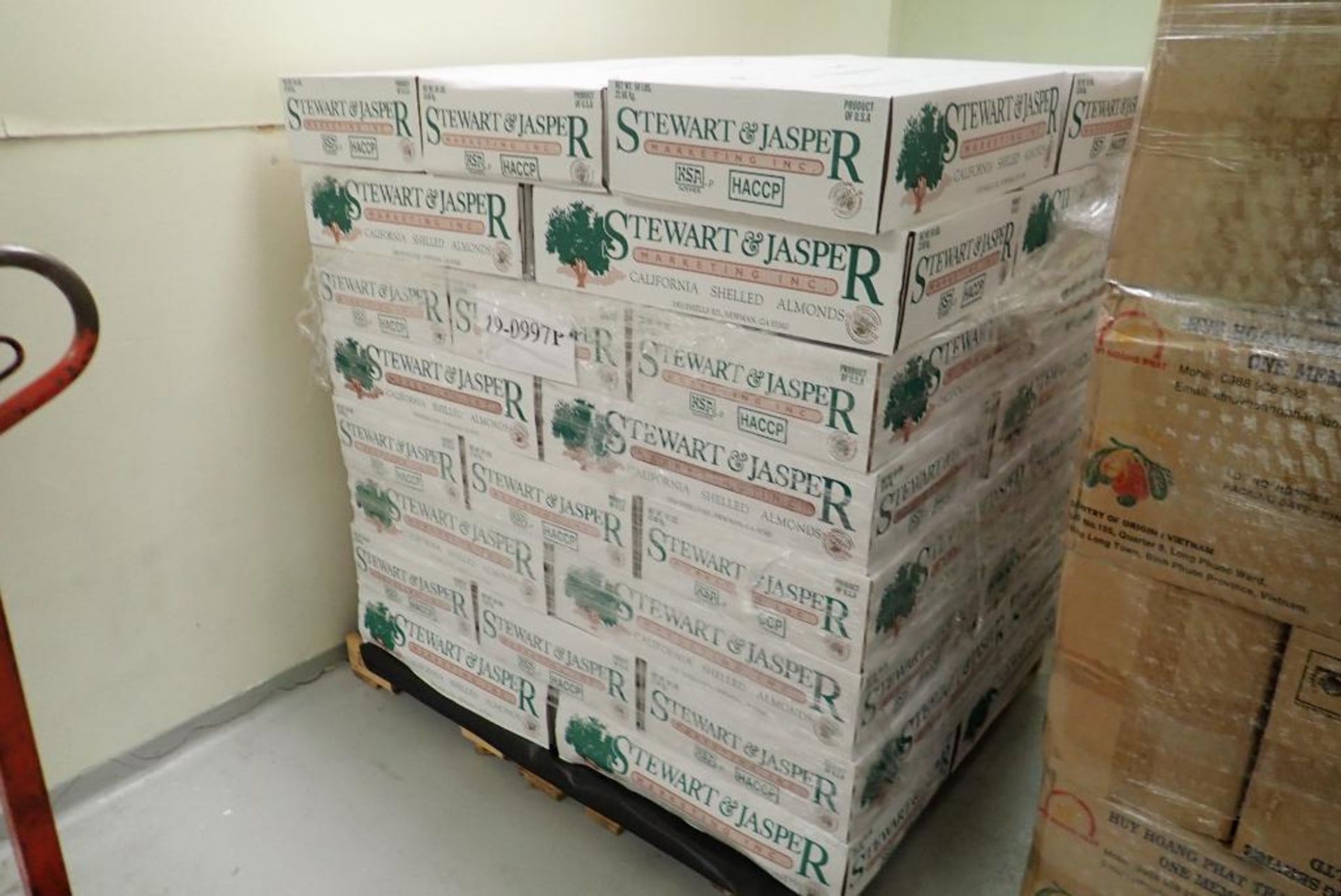 Lot of Approx. (40) 50lbs Boxes California Shelled Almonds.