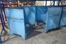 Lot of (2) Mobile Warehouse Picking Bins.