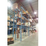 Lot of (10) Sections 12'x42"x18' Pallet Racking.