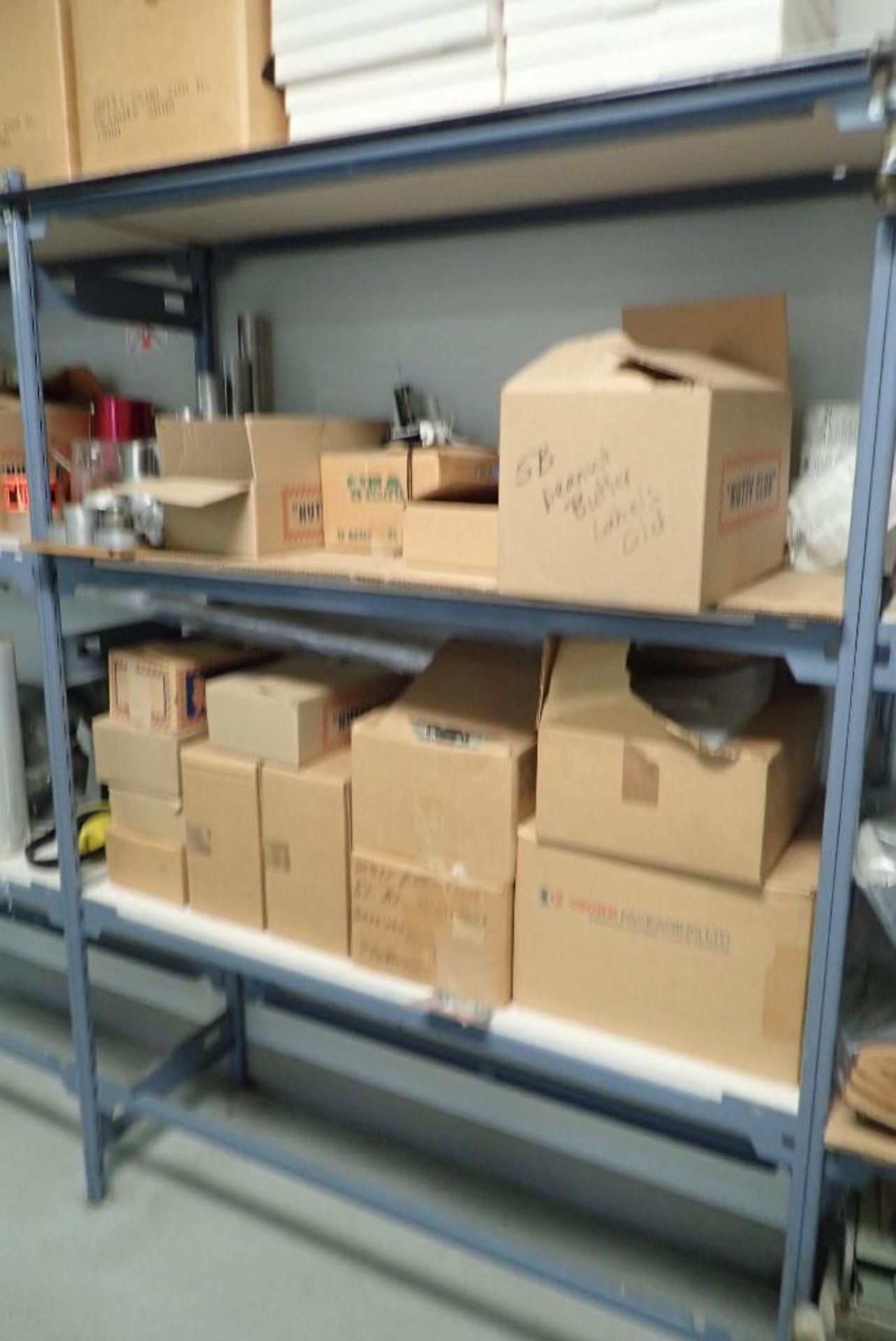 Lot of (5) Sections 16"x48" Racking, Asst. Shipping Supplies, Candy, etc. - Image 5 of 6