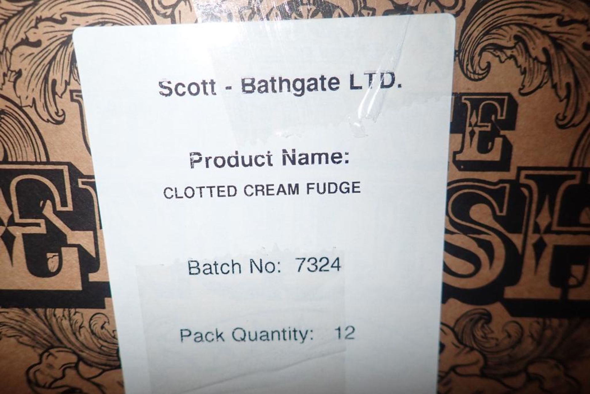 Lot of Approx. (40) Cases Ultimate English Clotted Cream Fudge. - Image 3 of 3