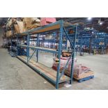 Lot of (2) Sections 11'x32"x8' Pallet Racking.