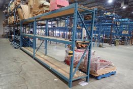 Lot of (2) Sections 11'x32"x8' Pallet Racking.