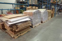 Lot of (5) Pallets Asst. Cardboard Boxes.