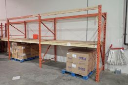 Lot of (13) Sections 8'x8'x48" Pallet Racking.