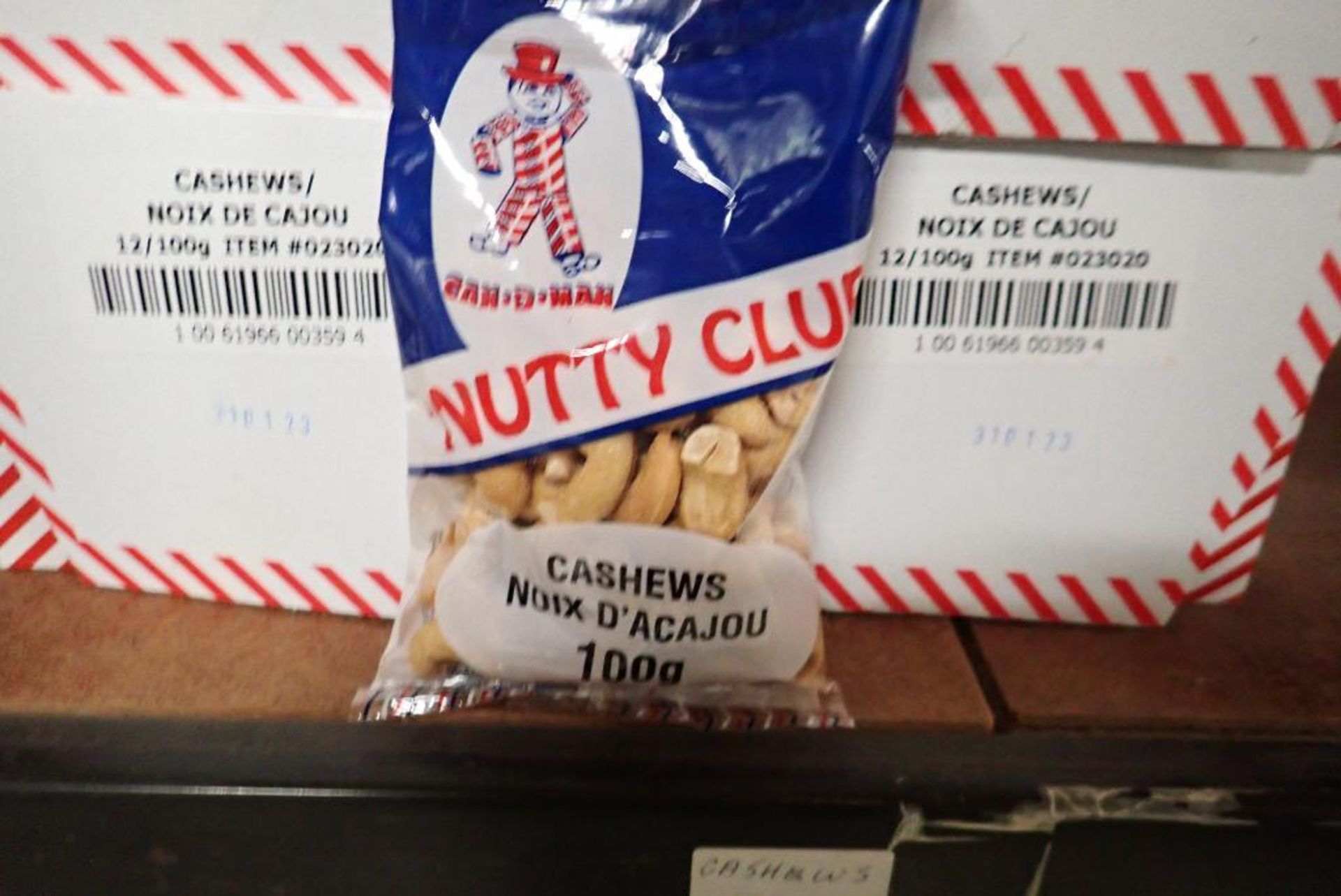 Lot of (12) Boxes Cashews.