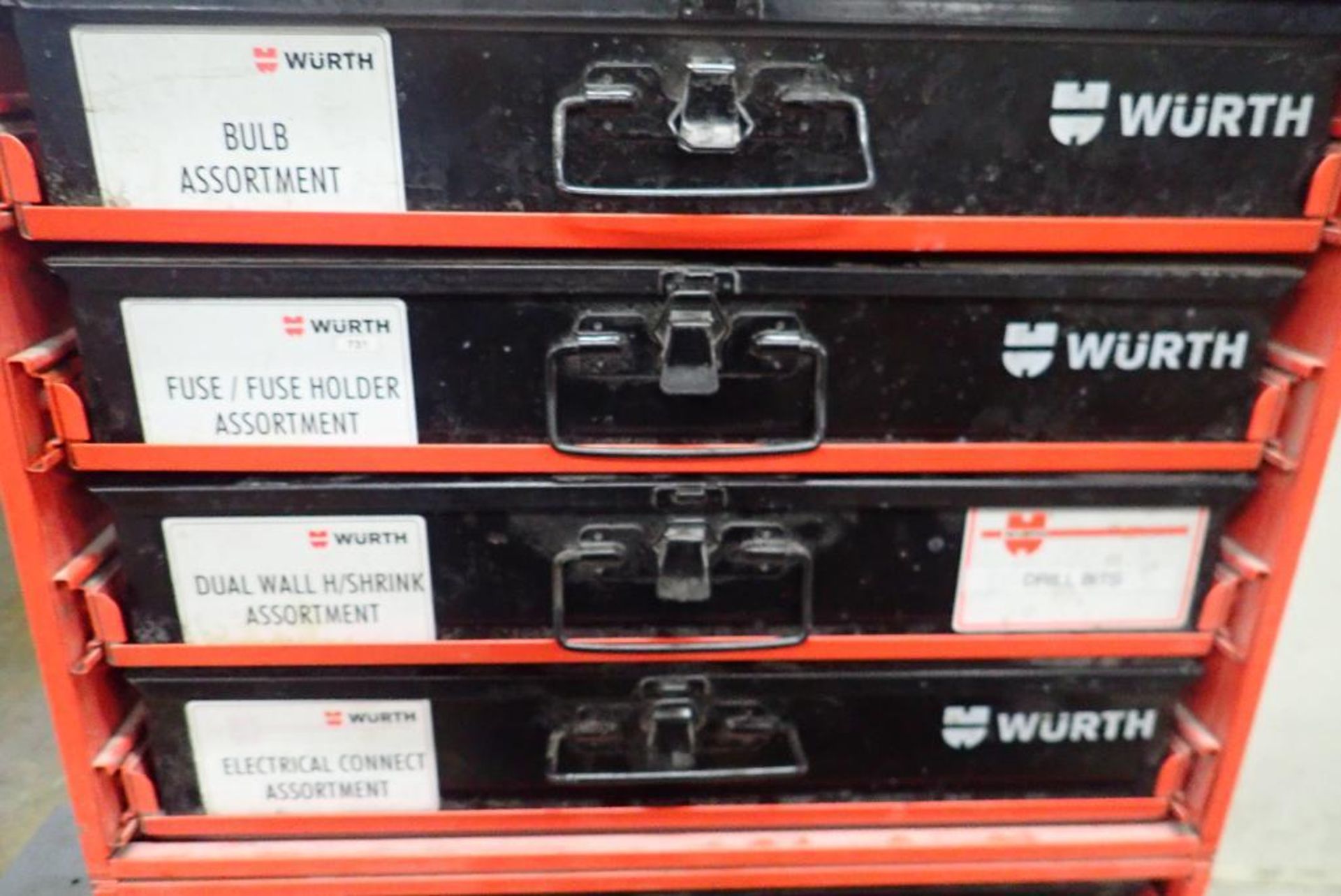 Wurth Parts System w/ 8-Drawers and Contents. - Image 2 of 12