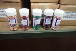 Lot of Approx. (41) Boxes Asst. Sprinkles, Sugar Crystals and Non Pariels.
