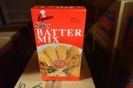 Lot of (6) Cases Engedura Spicy Batter Mix.