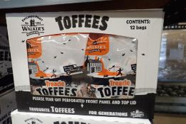 Lot of (6) Boxes Walkers Treacle Toffee.