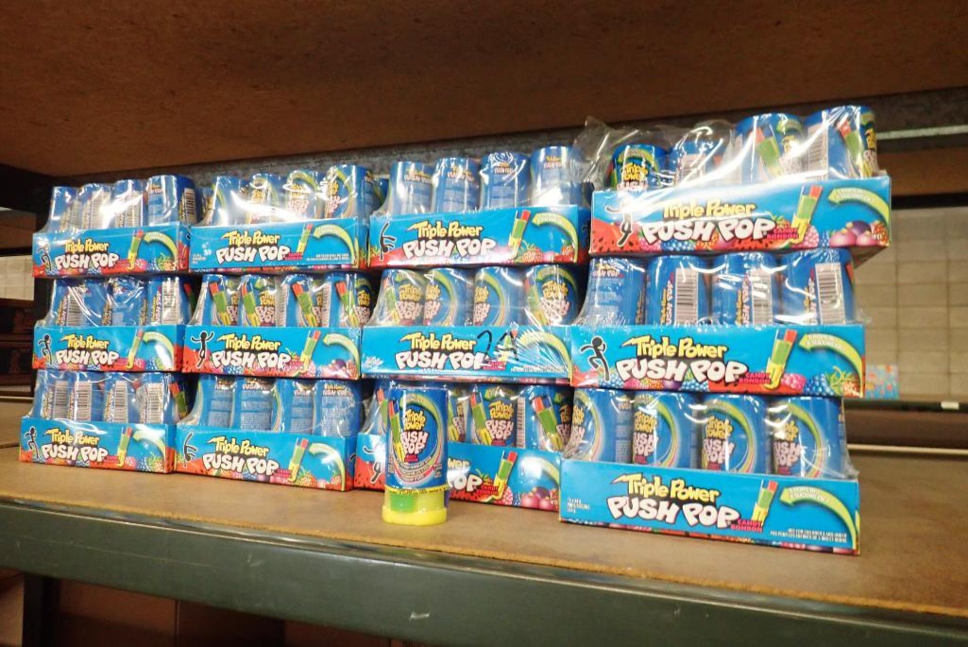 Lot of Approx. (24) Boxes Triple Power Push Pops.