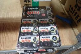 Lot of (3) Boxes Walkers Liquorice Tray Toffee.