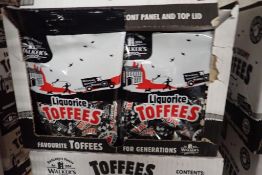 Lot of (2) Cases Walkers Liquorice Toffee.