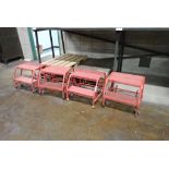 Lot of (4) Mobile Warehouse Steps. **BEING USED FOR LOADOUT, NO REMOVAL UNTIL 12PM MAY 7/24*