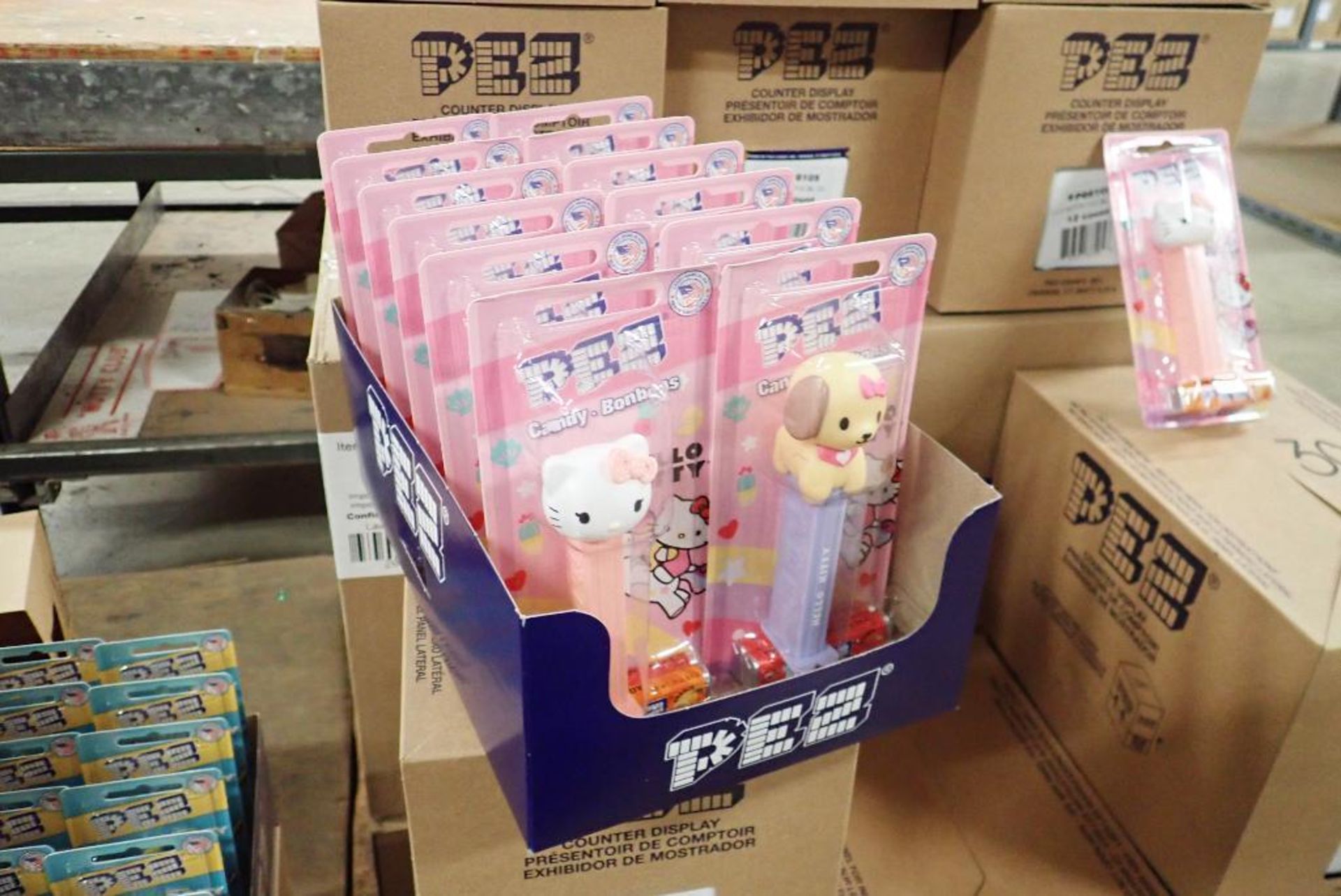 Lot of Approx. (30) Boxes Hello Kitty PEZ Dispensers.