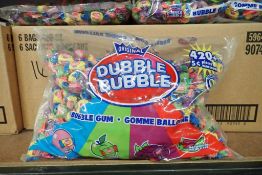 Lot of Approx. (16) Bags Dubble Bubble Bubble Gum.