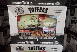 Lot of (3) Cases Walkers Nutty Brazil Toffee.
