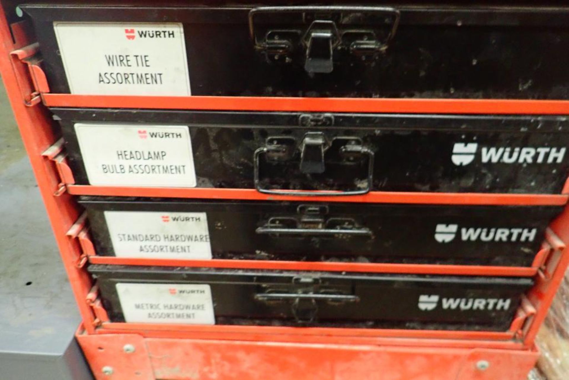 Wurth Parts System w/ 8-Drawers and Contents. - Image 3 of 12
