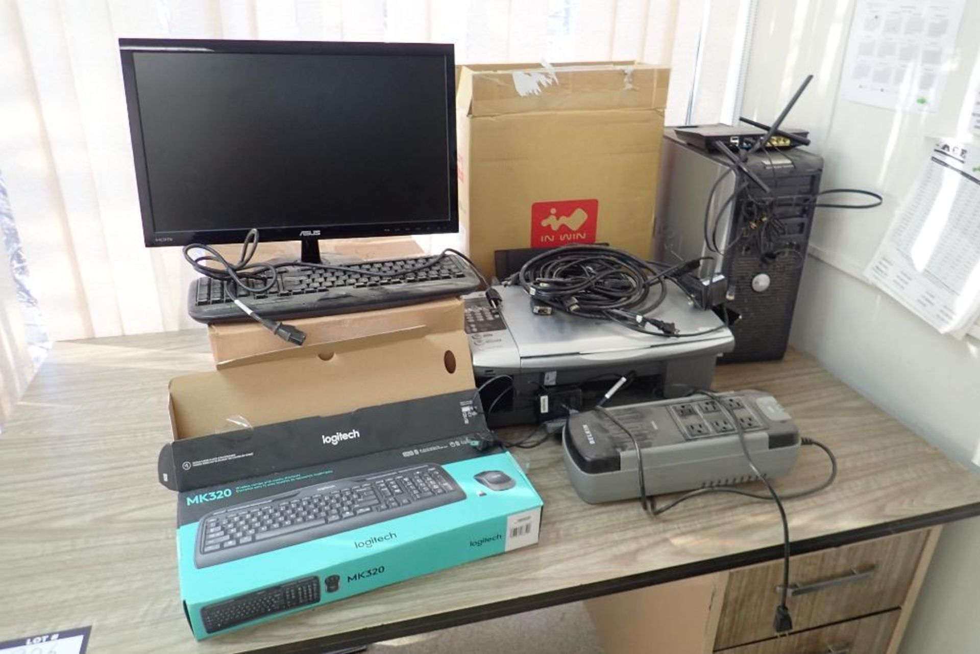 Lot of (2) Desktop Computers, (2) Monitors, Epson MFC Printer, etc. NO PASSWORDS.