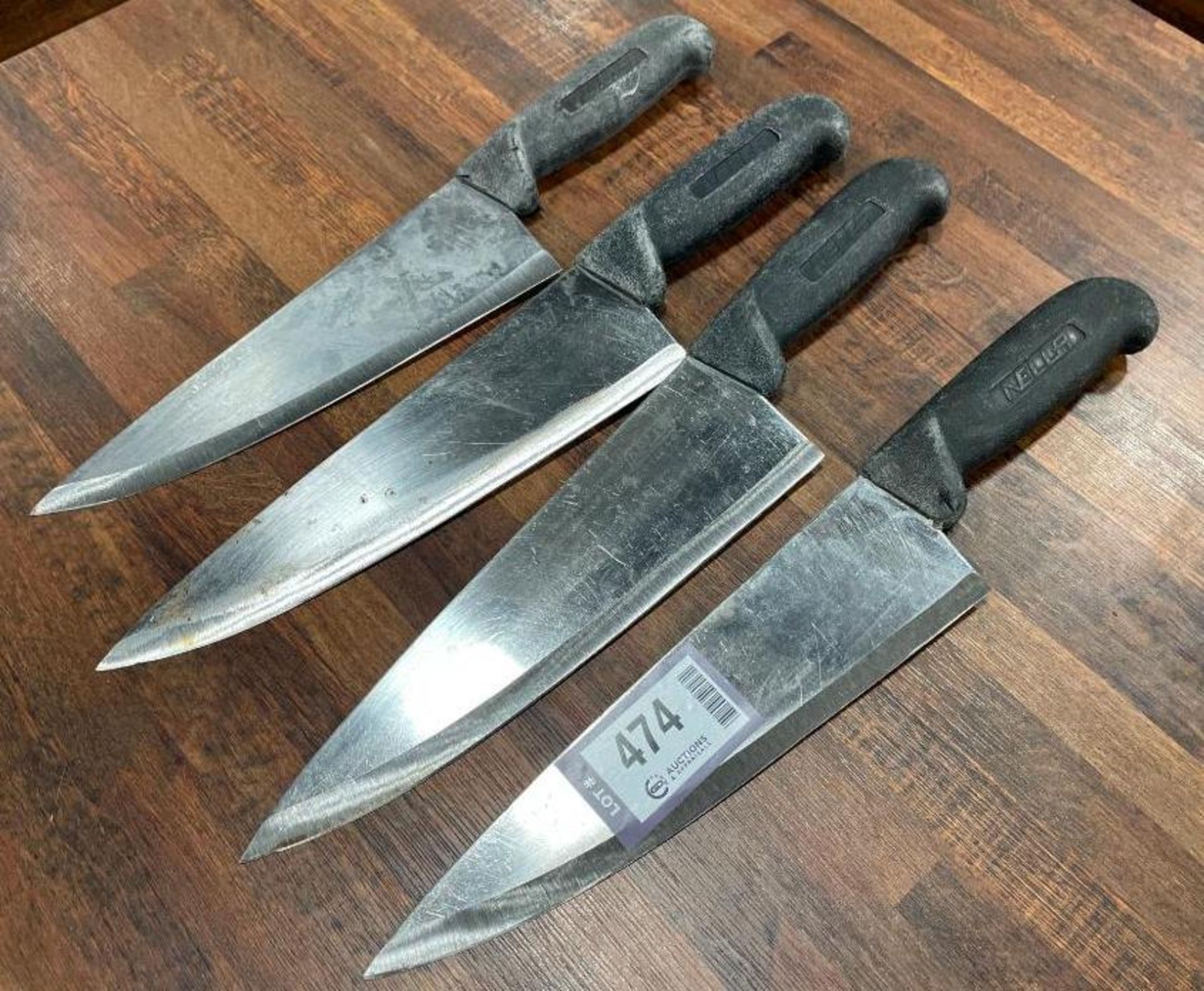 (4) USED SHARPENED KNIVES - Image 2 of 2