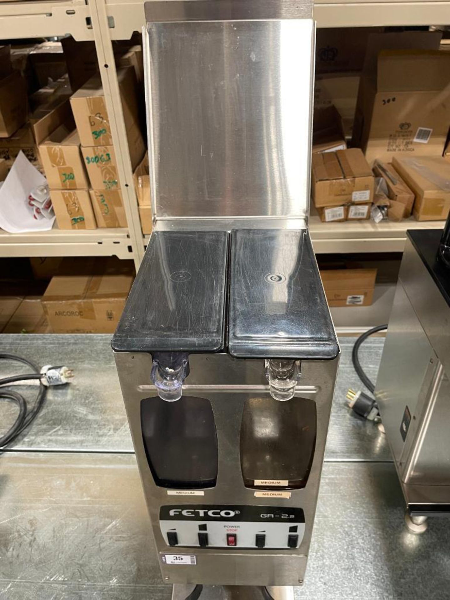 FETCO GR-2.2 DOUBLE HOPPER COFFEE GRINDER - Image 6 of 13