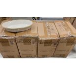 4 CASES OF TERRASTONE 8 1/4" WHITE OVAL BAKER - 12/CASE, ARCOROC - NEW