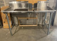 ADVANCE TABCO STAINLESS STEEL SOILED DISHTABLE 35