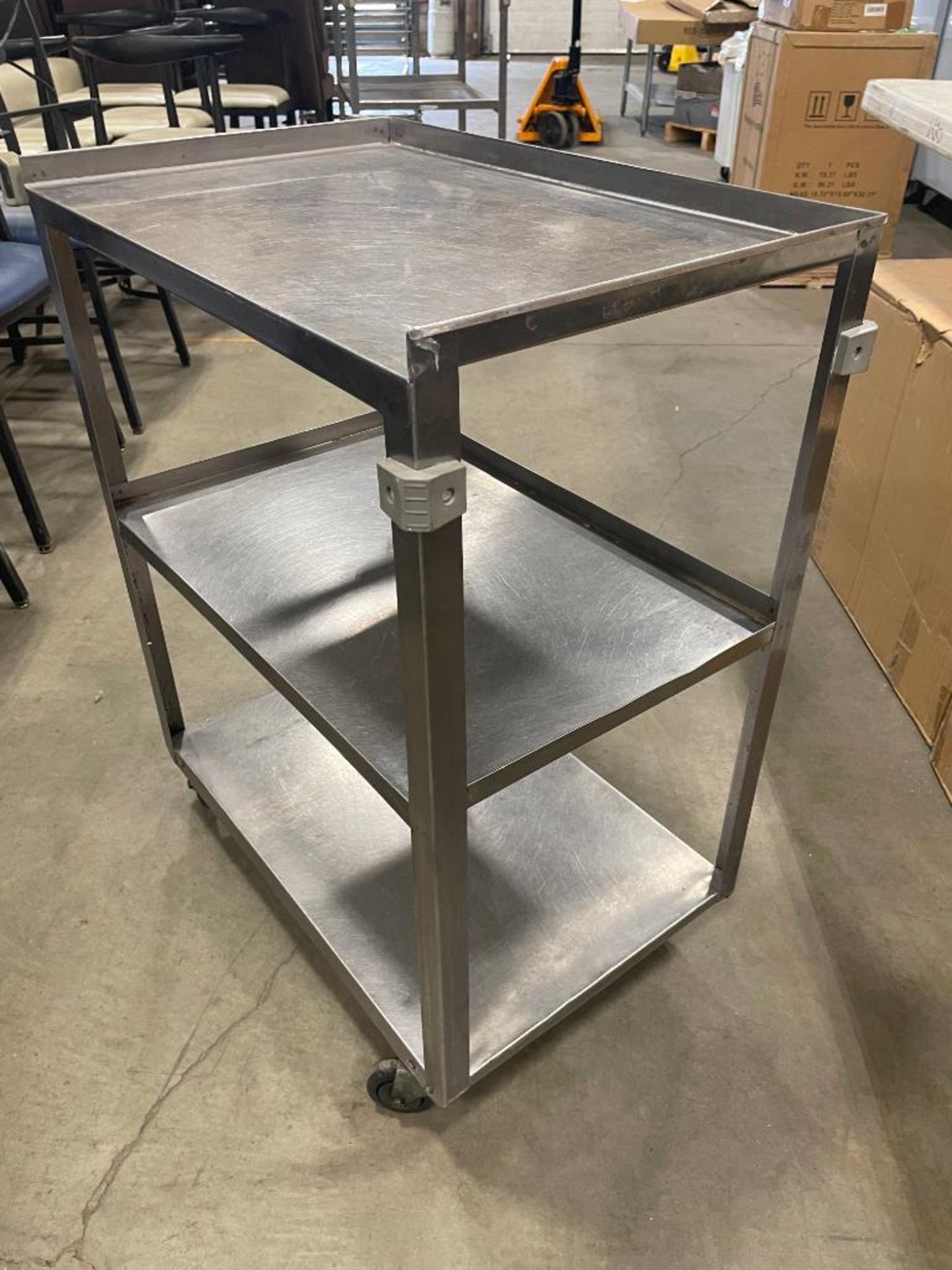 3-TIER STAINLESS STEEL CART - Image 4 of 7