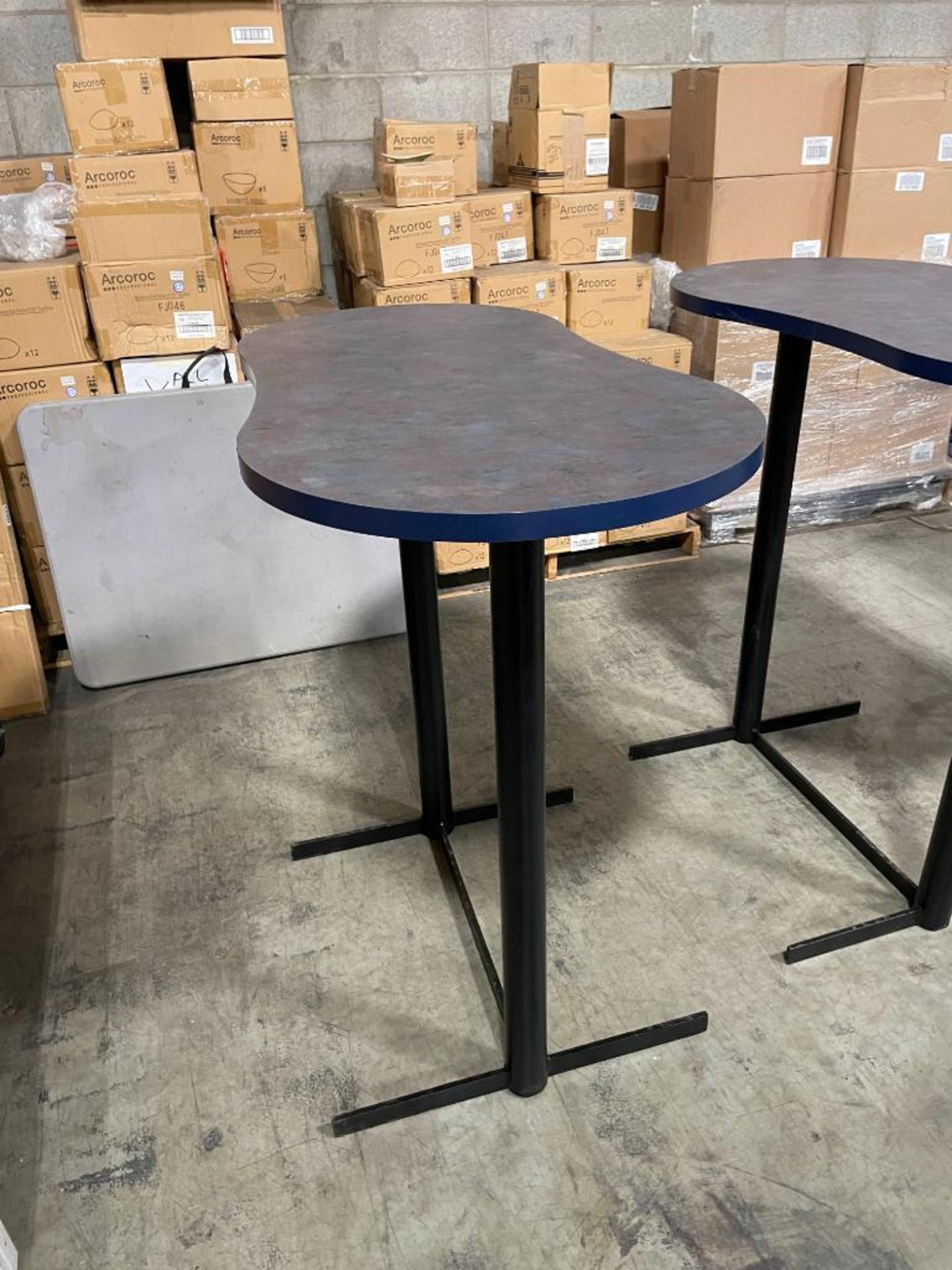 (3) BLUE 41" X 23" BAR HEIGHT TABLES - Image 6 of 10