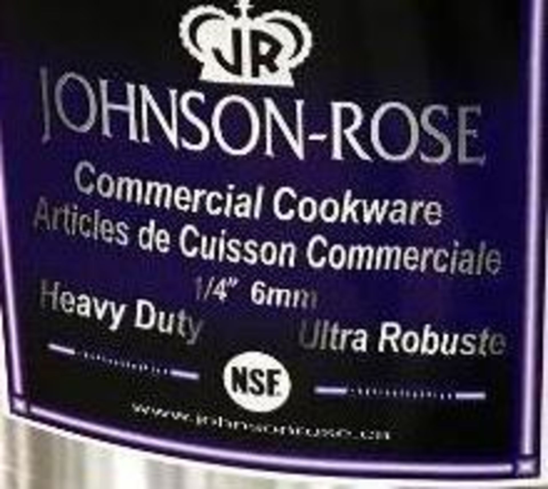 20QT HEAVY DUTY ALUMINUM SAUCE POT, JOHNSON ROSE 65820 - NEW - Image 2 of 2