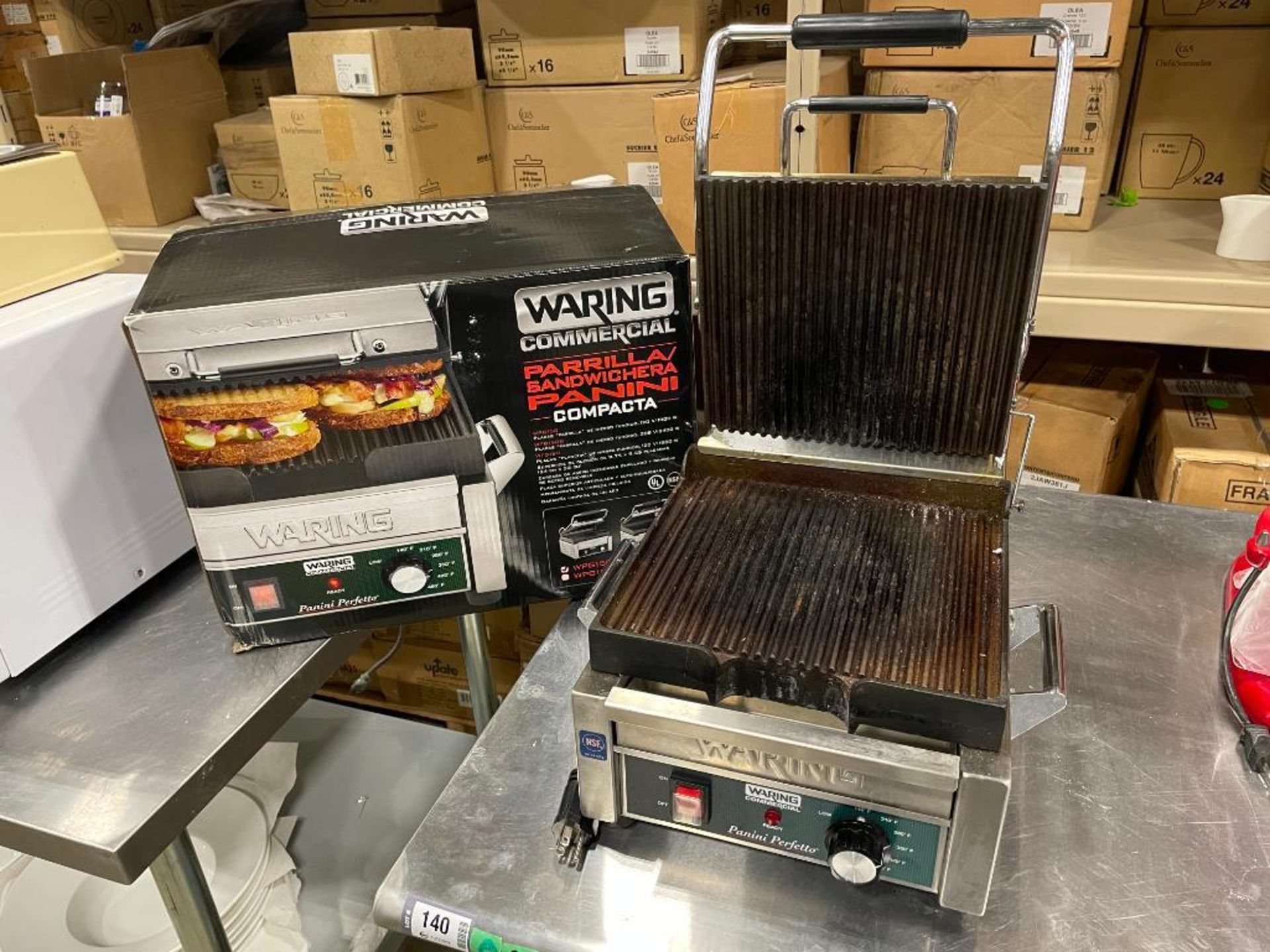 WARING COMMERCIAL WPG 150 SINGLE PANINI GRILL - Image 3 of 11