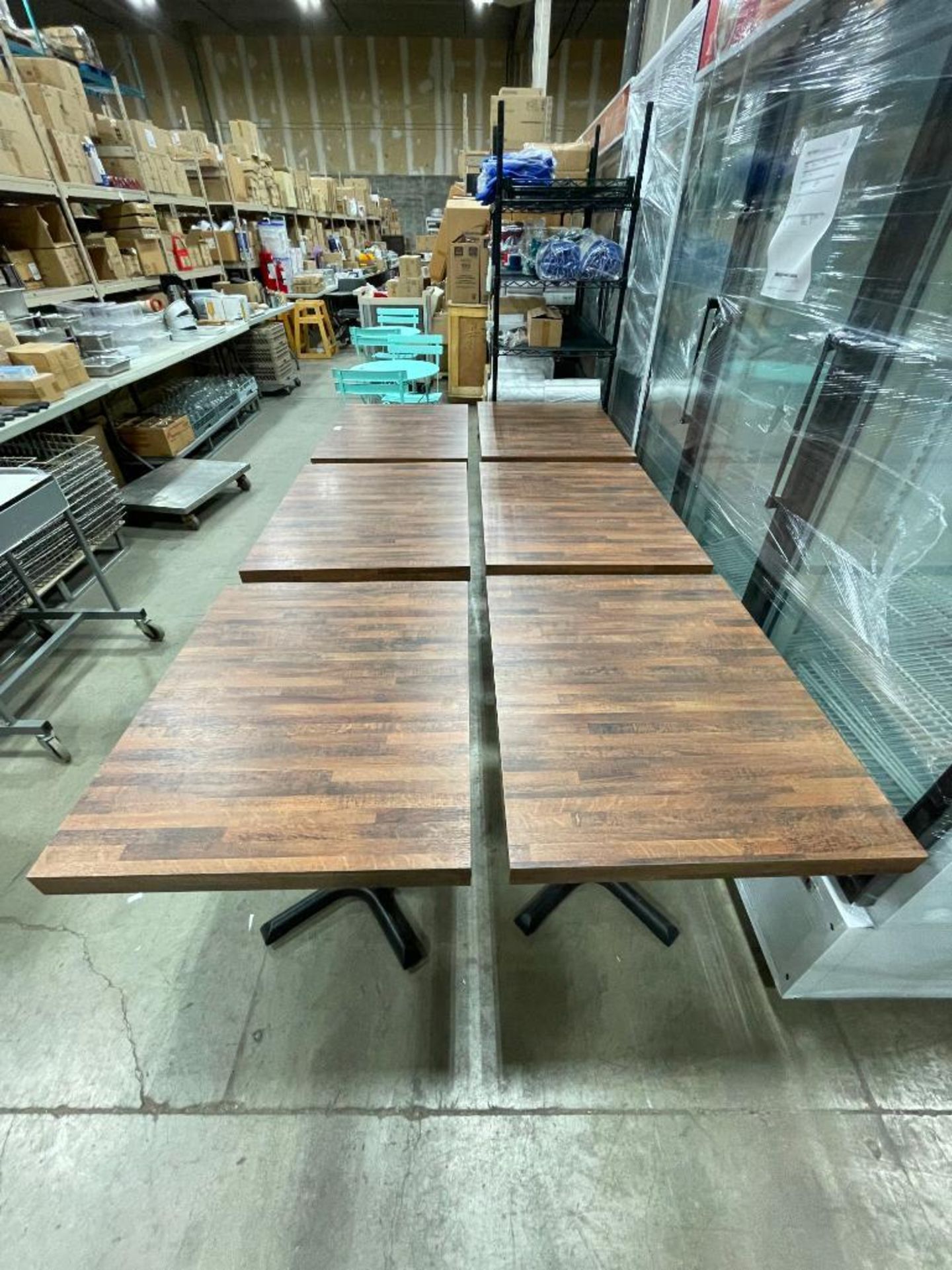(6) 30" X 24" SINGLE PEDESTAL TABLES - Image 11 of 11