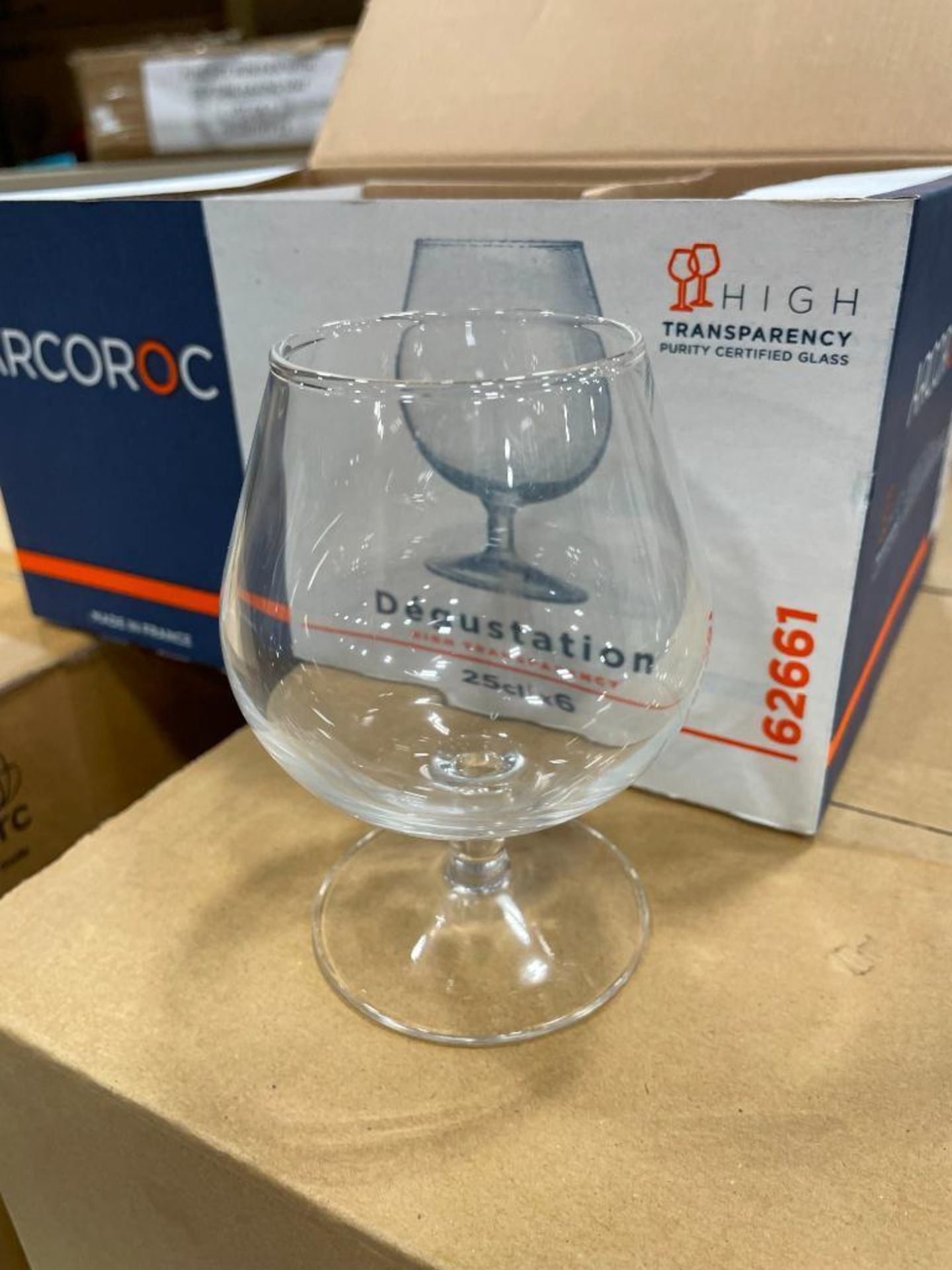 4 CASES OF 8.25 OZ BRANDY GLASSES, ARCOROC 62661 - 24/CASE - NEW - Image 3 of 5