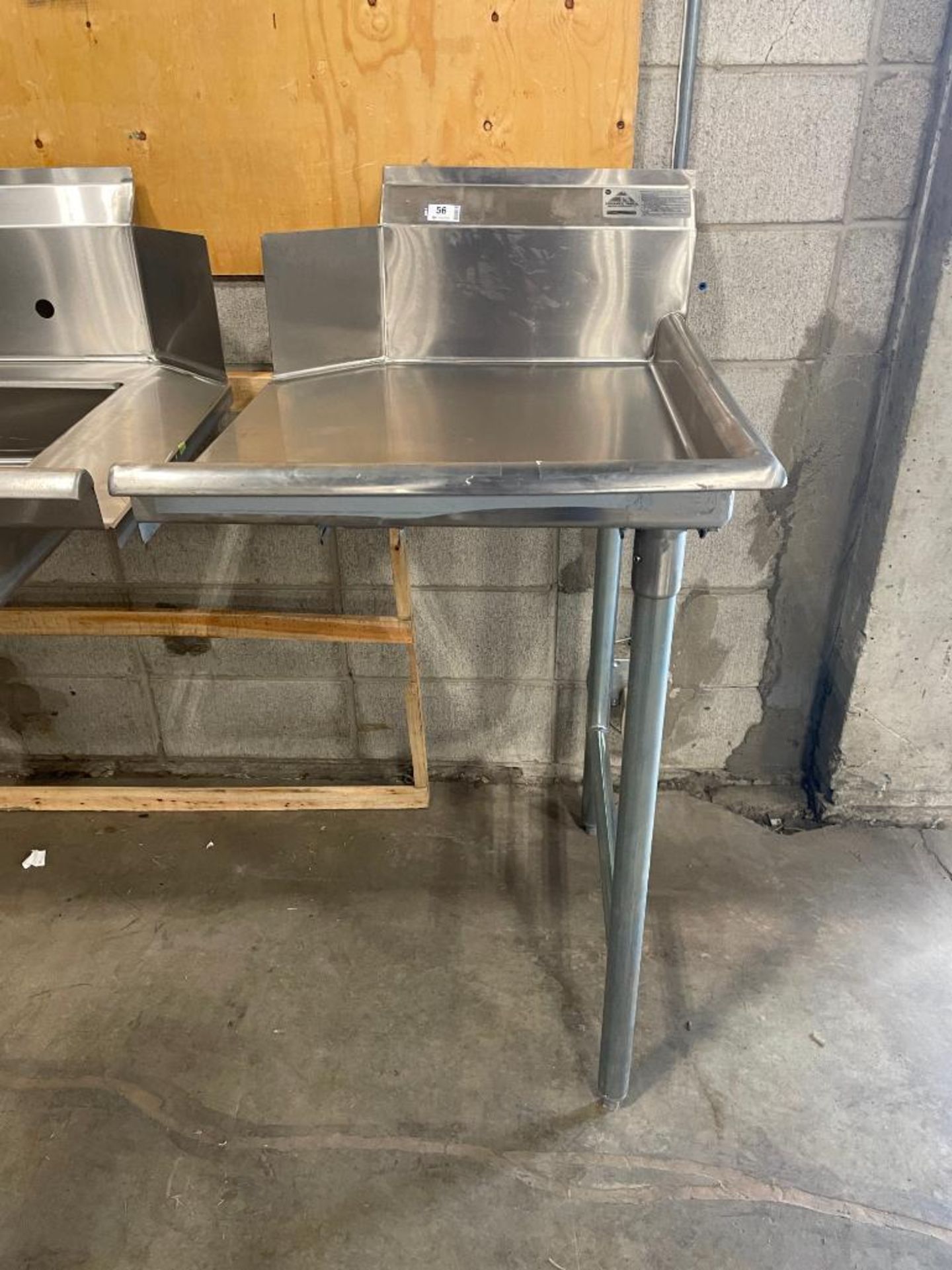 ADVANCE TABCO STAINLESS STEEL SOILED DISHTABLE 35" LEFT SIDE & STRAIGHT CLEAN DISHTABLE 23" RIGHT SI - Image 17 of 18